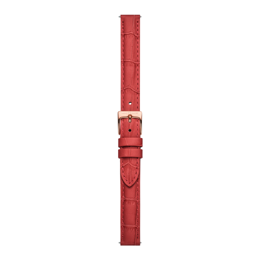 Bracelet cuir véritable 12mm rouge