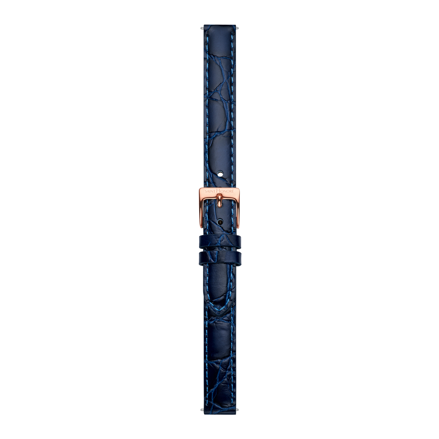 Bracelet cuir véritable 12mm bleu