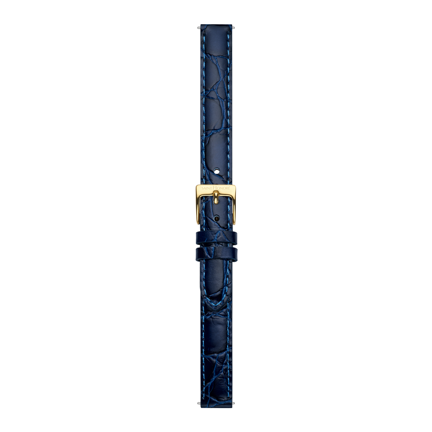 Bracelet cuir véritable 12mm bleu