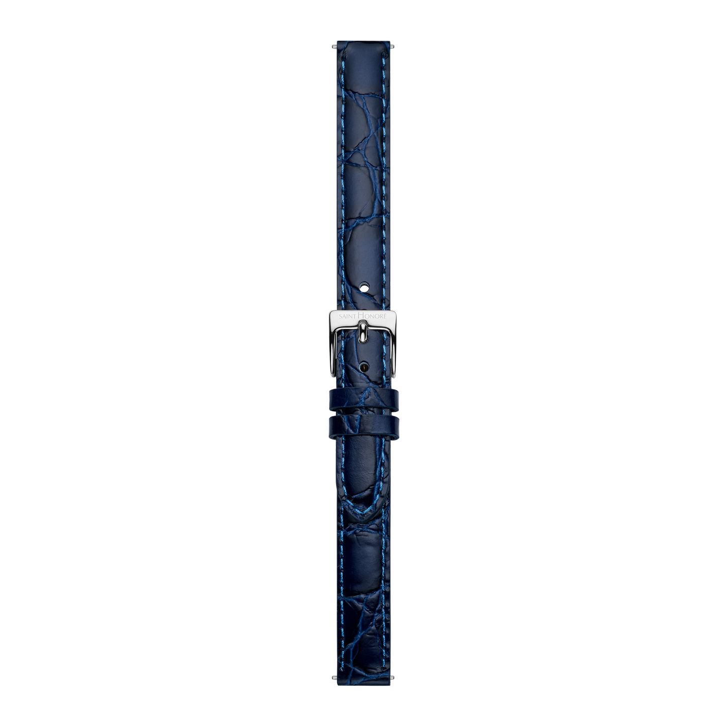 Bracelet cuir véritable 12mm bleu