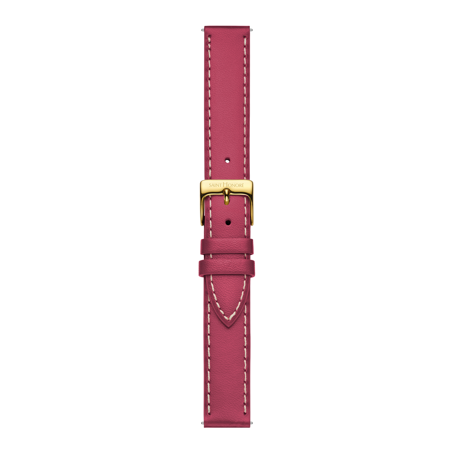 Genuine leather strap 16mm pink saddler