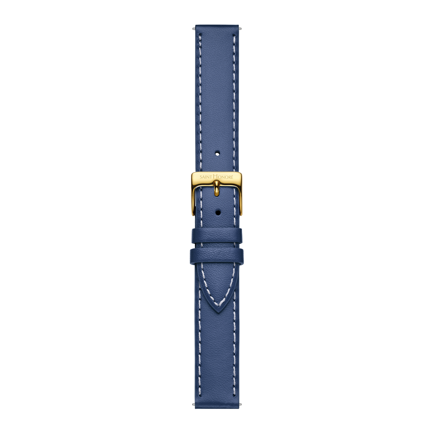 Genuine leather strap 16mm blue saddler