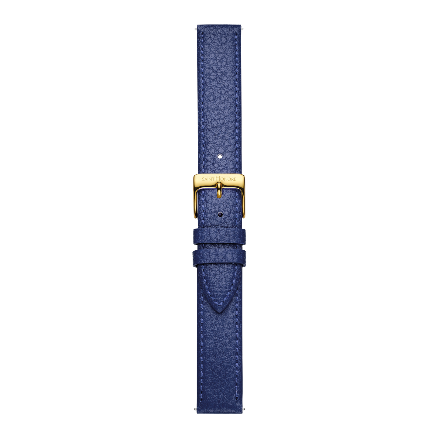 Genuine leather strap 16mm blue grained