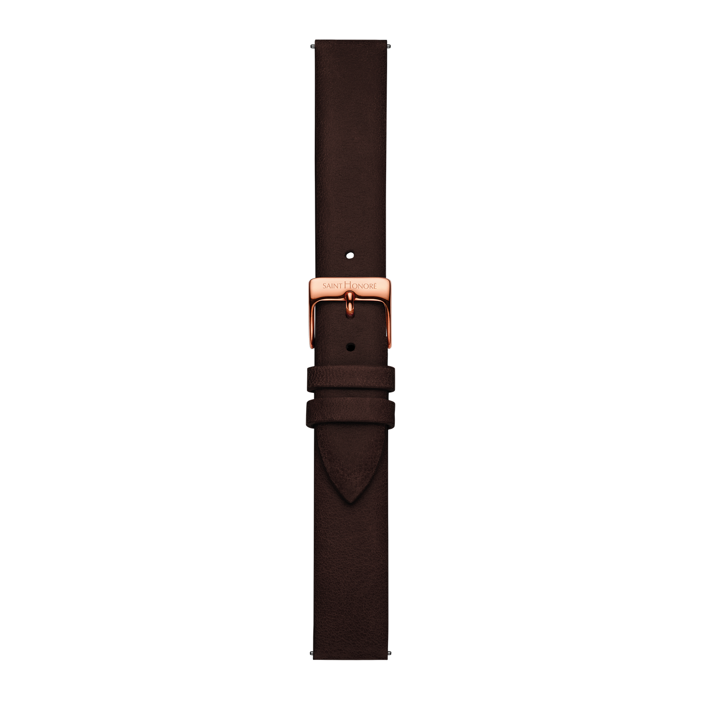 Genuine leather strap 16mm smooth brown