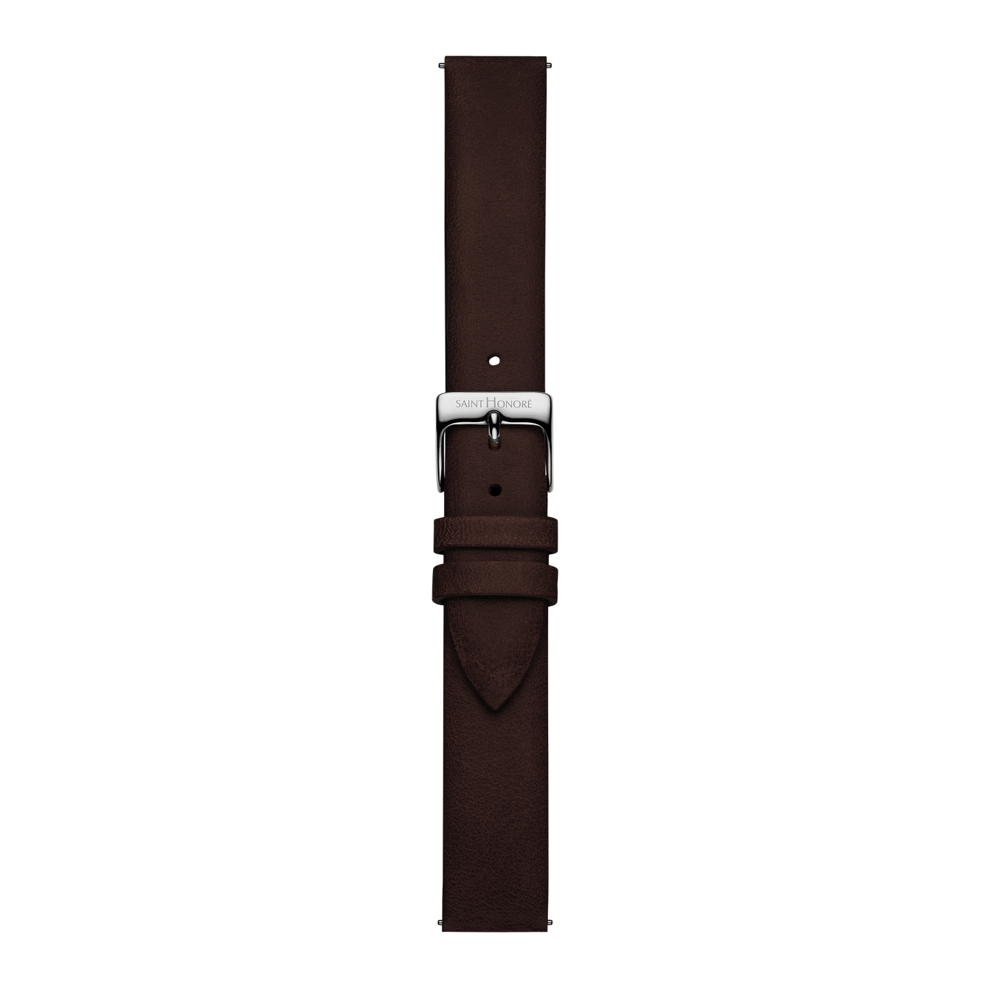 Genuine leather strap 16mm smooth brown