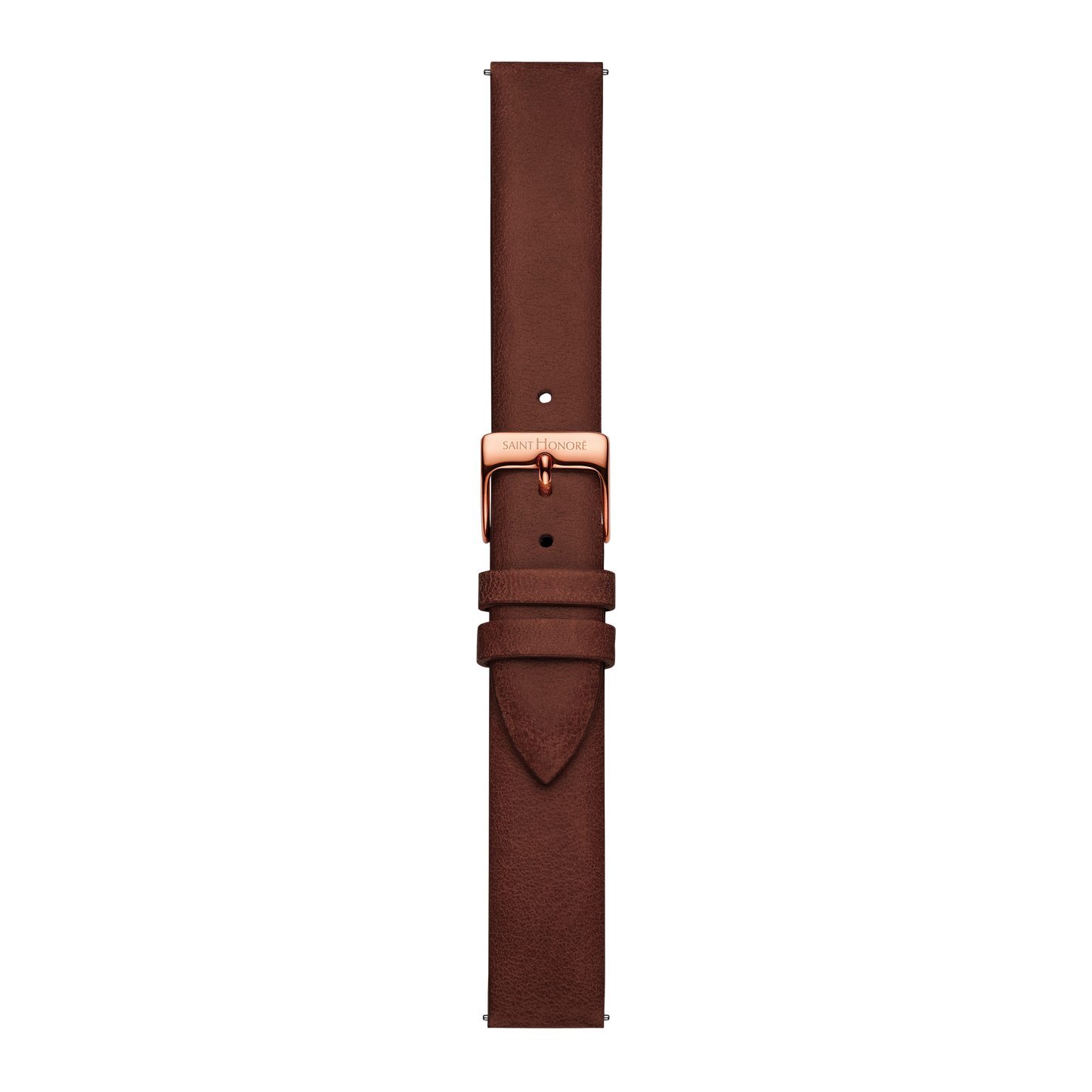 Bracelet cuir véritable 16mm camel lisse