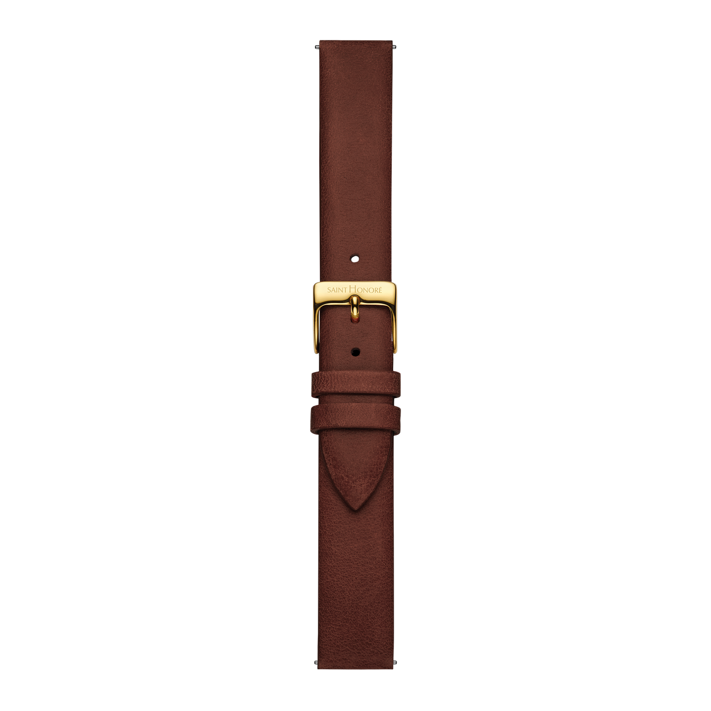 Bracelet cuir véritable 16mm camel lisse