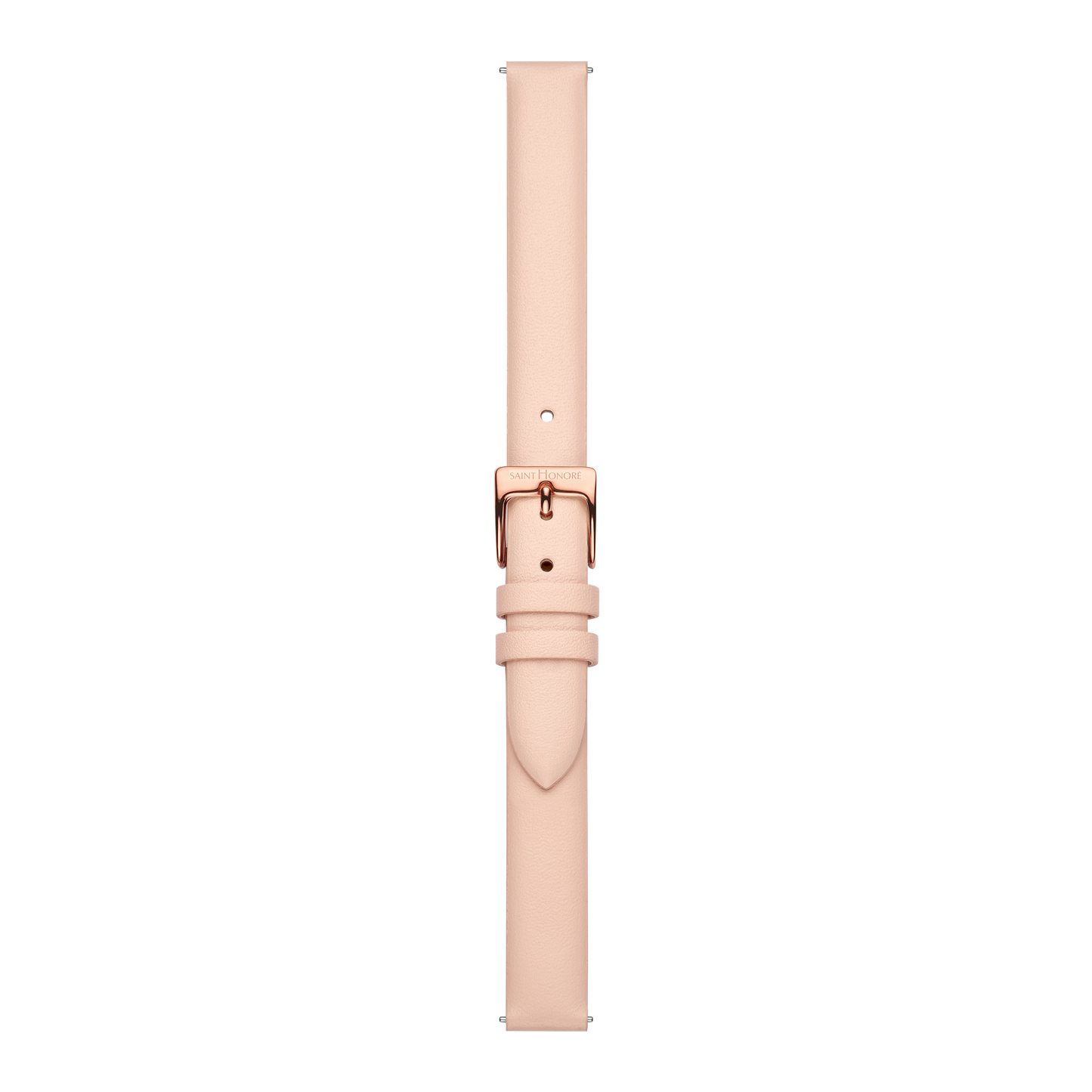 Bracelet cuir véritable 12mm rose pastel lisse